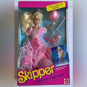 Vintage 1991 Skipper Beauty Pageant Doll Barbie Teen Sister Mattel